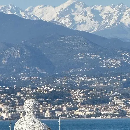 Sud In Mit Pool- Meer- Und Alpenblick * 앙티브